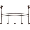 image:imageSpectrum Dutchess Bronze Over the Door Hook Rack for Hanging Coats Jackets Bags Totes amp Towels 5 Hook Door Hanger for Bedroom Closet Laundry Room Organization Easy Install Fits Most Doors