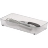 image:imageSpectrum Hexa 6 x 12 Drawer Organizer for Kitchen Utensils with Innovative Honeycomb Base Design Silverware Tray for Cutlery and Flatware Storage Bathroom Vanity or Desk Solution Clear FrostClear Frost