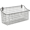 image:imageSpectrum Large Wall Mounted Wire Basket Industrial Gray Kitchen Wall Mount Organizer Storage Basket Wire Basket for Kitchen Bathroom Pantry Organization Wall Hanging Wire Caddy for Modern HomesIndustrial Gray