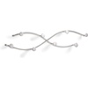 image:imageSpectrum Sweep Decorative Metal Coat Rack 8 Hook Wall Mounted Hook Rail for Hanging Coats Hats Bags and More Easy Install Heavy Duty Steel Organizer for Entryway Bathroom Bedroom Decor Satin NickelChrome
