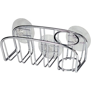 image:imageSpectrum Ashley Sink Sponge and Brush Holder with Suction Cups 2 in 1 Sink Caddy Bronze No Rust Easy Mount Suction Cup Kitchen Sink Sponge and Brush Holder Hanging Wire Cradle Promotes Quick Drying1 EA