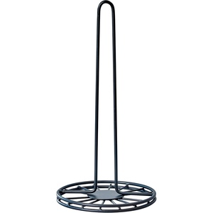 image:imageSpectrum Contempo Farmhouse Paper Towel Holder with Easy Tear Arm for Kitchen Counter Tabletop Bathroom Sturdy Metal Rustic Paper Towel Stand with Weighted Base for Standard amp Jumbo Rolls BlacKSimple