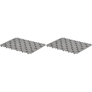 image:imageSpectrum Diversified Hexa Raised Feet QuickDrying HeavyDuty Protector with NonSlip Surface Large Farmhouse Sink Mat FrostGray118 x 16 Pack of 2