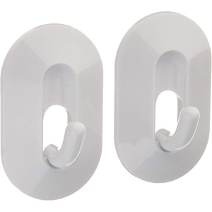 image:imageSpectrum Diversified Wall Mounted Magnetic Classic Hook for Fridge Hanging Keys Rings and More Storage 2Pack White