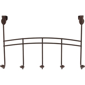 image:imageSpectrum Dutchess Bronze Over the Door Hook Rack for Hanging Coats Jackets Bags Totes amp Towels 5 Hook Door Hanger for Bedroom Closet Laundry Room Organization Easy Install Fits Most Doors