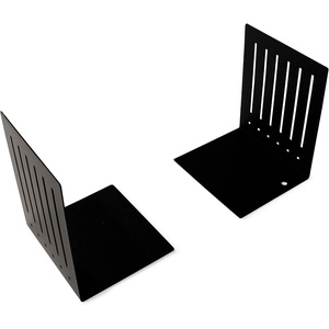 image:imageSpectrum Heavy Bookends for Book Shelves Cookbooks Vinyl Records No Skid Heavy Duty Metal Decorative Book Stopper Sturdy Steel Holder for Home Office Large Bookends for Heavy Books WhiteBlack