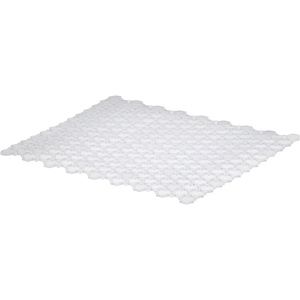 image:imageSpectrum Hexa Clear Cut to Fit Sink Mat with Drainage Holes Kitchen Sink Protector for Stainless Steel amp Porcelain Sinks Soft Silicone Sink Liner amp Protective Mat for Dishes Customizable Trim to Fit133 x 115