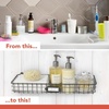 image:imageLong Wall Mounted Wire Basket Tray with Label for Kitchen Pantry Bathroom and Laundry Storage Vintage Gray Wire Basket Wall Mount Steel Organizer Spectrum Basket for Pantry Wall Mount Storage