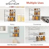 image:imageSpectrum 3 Tier Spice Rack Organizer Black Countertop Wire Shelf Spice Rack for Modern Kitchen Pantry Cabinet Organize Spices with Three Tier Spice Shelf for Kitchen Storage with Wall Mount Option3Tier