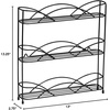 image:imageSpectrum 3 Tier Spice Rack Organizer Black Countertop Wire Shelf Spice Rack for Modern Kitchen Pantry Cabinet Organize Spices with Three Tier Spice Shelf for Kitchen Storage with Wall Mount Option3Tier Pack of 4