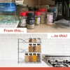 image:imageSpectrum 3 Tier Spice Rack Organizer Black Countertop Wire Shelf Spice Rack for Modern Kitchen Pantry Cabinet Organize Spices with Three Tier Spice Shelf for Kitchen Storage with Wall Mount Option3Tier