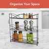 image:imageSpectrum 3 Tier Spice Rack Organizer Black Countertop Wire Shelf Spice Rack for Modern Kitchen Pantry Cabinet Organize Spices with Three Tier Spice Shelf for Kitchen Storage with Wall Mount Option3Tier