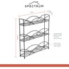 image:imageSpectrum 3 Tier Spice Rack Organizer Black Countertop Wire Shelf Spice Rack for Modern Kitchen Pantry Cabinet Organize Spices with Three Tier Spice Shelf for Kitchen Storage with Wall Mount Option3Tier