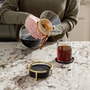 image:imageSpectrum Absorbent Coasters with Holder Set of 6 Gold Modern Table Drink Coasters for Table Protection Absorbent Silicone Coasters Set Wire Coaster Organizer for Elegant Home Decor Organization