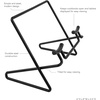 image:imageSpectrum Cookbook Stand for Kitchen Counter Tops Modern Recipe Book Holder Black Angled Elevated Steel Recipe Organizer for Displaying Cook Books and Tablet Recipes in Kitchen Dining Room Storage