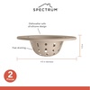 image:imageSpectrum Cora Kitchen Sink Drain Strainer for Food Debris Waste Plastic Spiral Sink Drain Stopper Cover Catcher Filter Food Hair Prevents Drain Clogging in Sinks Showers Baths 45 Inch Gray amp ClearTaupe