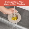 image:imageSpectrum Cora Kitchen Sink Drain Strainer for Food Debris Waste Plastic Spiral Sink Drain Stopper Cover Catcher Filter Food Hair Prevents Drain Clogging in Sinks Showers Baths 45 Inch Gray amp ClearTaupe