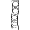 image:imageSpectrum Curve 4 Bottle Wine Rack Holder for Bar amp Countertop Bottle Storage Modern Vertical Sturdy Steel Wire Rack Holds Standard amp Jumbo Bottles Standing Organizer for Kitchen Pantry Matte Black
