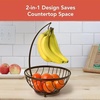 image:imageSpectrum Diversified Ashley Fruit Tree amp Basket Banana Hanger amp Fruit Basket Produce Saver Banana Holder amp Open Wire Fruit Bowl for Kitchen Counter amp Dining Table 57824Bronze