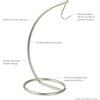 image:imageSpectrum Diversified Euro Banana Holder Countertop Fruit Tree Sturdy Steel Banana Hanger amp Soft Pretzel Display for Home or Bar Countertop Food Storage Satin Nickel 42978Satin Nickel