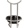 image:imageSpectrum Diversified Euro Standing Spoon Rest with Ceramic Dish Upright Utensil Holder for Stovetop amp Kitchen Counter Organization Modern Vertical Design ChromeBlackSatin NickelBlack