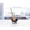 image:imageSpectrum Diversified Euro Standing Spoon Rest with Ceramic Dish Upright Utensil Holder for Stovetop amp Kitchen Counter Organization Modern Vertical Design ChromeBlackSatin NickelBlack