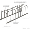 image:imageSpectrum Euro Cutting Board Holder Stand for Countertop or Inside Kitchen Cabinet Organization Industrial Gray 8 Slot Cutting Board Drying Rack or Cabinet Plate Bakeware Storage Organizer1 Count Pack of 6