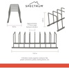 image:imageSpectrum Euro Cutting Board Holder Stand for Countertop or Inside Kitchen Cabinet Organization Industrial Gray 8 Slot Cutting Board Drying Rack or Cabinet Plate Bakeware Storage Organizer1 Count Pack of 6