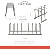image:imageSpectrum Euro Cutting Board Holder Stand for Countertop or Inside Kitchen Cabinet Organization Industrial Gray 8 Slot Cutting Board Drying Rack or Cabinet Plate Bakeware Storage Organizer1 Count