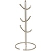 image:imageSpectrum Euro Modern Mug Stand for Coffee Cups Mugs Espresso Teacups Kitchen Organizer Standing Cup Tree for 6 Mugs Sturdy Steel Base with Six Hook Arms Support Most Sizes BlackSatin Nickel