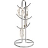 image:imageSpectrum Euro Modern Mug Stand for Coffee Cups Mugs Espresso Teacups Kitchen Organizer Standing Cup Tree for 6 Mugs Sturdy Steel Base with Six Hook Arms Support Most Sizes BlackChrome