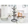 image:imageSpectrum Euro Modern Mug Stand for Coffee Cups Mugs Espresso Teacups Kitchen Organizer Standing Cup Tree for 6 Mugs Sturdy Steel Base with Six Hook Arms Support Most Sizes BlackBlack