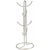 image:imageSpectrum Euro Modern Mug Stand for Coffee Cups Mugs Espresso Teacups Kitchen Organizer Standing Cup Tree for 6 Mugs Sturdy Steel Base with Six Hook Arms Support Most Sizes BlackSatin Nickel