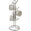 image:imageSpectrum Euro Modern Mug Stand for Coffee Cups Mugs Espresso Teacups Kitchen Organizer Standing Cup Tree for 6 Mugs Sturdy Steel Base with Six Hook Arms Support Most Sizes BlackChrome