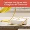 image:imageSpectrum Euro Napkin Holder for Table Kitchen Organizer for Counter Dining Room Table Modern Sturdy Metal Flat Napkin Dispenser with Weighted Tension Arm Home Storage for Paper Cocktail Napkin Gold