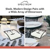 image:imageSpectrum Euro Napkin Holder for Table Kitchen Organizer for Counter Dining Room Table Modern Sturdy Metal Flat Napkin Dispenser with Weighted Tension Arm Home Storage for Paper Cocktail Napkin Black
