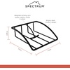 image:imageSpectrum Euro Napkin Holder for Table Kitchen Organizer for Counter Dining Room Table Modern Sturdy Metal Flat Napkin Dispenser with Weighted Tension Arm Home Storage for Paper Cocktail Napkin Black