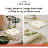 image:imageSpectrum Euro Napkin Holder for Table Kitchen Organizer for Counter Dining Room Table Modern Sturdy Metal Flat Napkin Dispenser with Weighted Tension Arm Home Storage for Paper Cocktail Napkin Gold