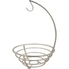 image:imageSpectrum Euro Small Fruit Bowl and Banana Hanger Tree for Fresh Food Vegetables Bread amp Snacks Modern Kitchen Countertop Fruit Basket Produce Saver Basket and Banana Holder Satin Nickel