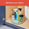 image:imageSpectrum Extra Large Tall Lazy Susan Organizer 1225 in Oyster Gray XL High Wall Turntable Rotating for Kitchen Countertop Table Bathroom Cabinet Refrigerator Pantry Shelf Under Stink OrganizationOyster Gray
