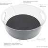 image:imageSpectrum Extra Large Tall Lazy Susan Organizer 1225 in Oyster Gray XL High Wall Turntable Rotating for Kitchen Countertop Table Bathroom Cabinet Refrigerator Pantry Shelf Under Stink OrganizationCharcoal