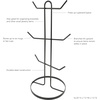 image:imageSpectrum Finley 6 Mug Coffee Cup Tree Holder for Countertop Kitchen Storage amp Organization of Coffee Mugs Tea Cups Espresso Cups Sturdy Metal Stand Cup Tree Stand Black