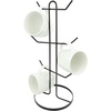 image:imageSpectrum Finley 6 Mug Coffee Cup Tree Holder for Countertop Kitchen Storage amp Organization of Coffee Mugs Tea Cups Espresso Cups Sturdy Metal Stand Cup Tree Stand Black