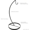 image:imageSpectrum Finley Modern Matte Black Metal Banana Holder Stand for Countertop Stability Sturdy Steel Hanging Fruit Tree Hook for Grapes and Vine Tomatoes Even Ripening and Freshness Kitchen Organizer