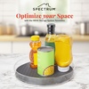 image:imageSpectrum Large Lazy Susan Organizer 11 in for Large Cabinet Fridge Pantry Table Shelf Bath Kitchen Organization Charcoal Gray Rotating Turntable Spinning Storage for Condiments Spice Bottles