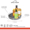 image:imageSpectrum Large Lazy Susan Organizer 11 in for Large Cabinet Fridge Pantry Table Shelf Bath Kitchen Organization Charcoal Gray Rotating Turntable Spinning Storage for Condiments Spice Bottles