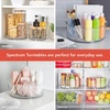 image:imageSpectrum Large Lazy Susan Organizer 11 in for Large Cabinet Fridge Pantry Table Shelf Bath Kitchen Organization Oyster Gray Rotating Turntable Spinning Storage for Condiments Spice Bottles