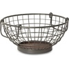 image:imageSpectrum Madison Farmhouse Fruit Basket Vintage Rustic Fruit Bowl With Handles for Kitchen Countertop Dining Tables Wire Metal Basket Storage Organizer for Fresh Food Vegetables Industrial Gray