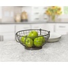 image:imageSpectrum Madison Farmhouse Fruit Basket Vintage Rustic Fruit Bowl With Handles for Kitchen Countertop Dining Tables Wire Metal Basket Storage Organizer for Fresh Food Vegetables Industrial Gray