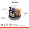 image:imageSpectrum Medium Lazy Susan Organizer 95 in for Cabinet Refrigerator Pantry Table Rotating Kitchen Storage Spice Rack Fridge Organization Charcoal Gray Spinning Turntable for Sauces Jams Condiments